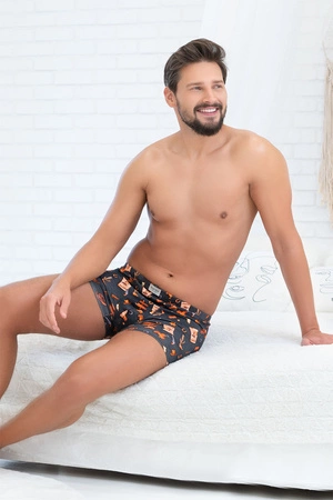 Italian Fashion Wanted Majtki bokserki, druk/grafit