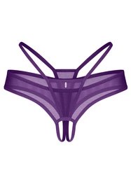 Obsessive Vibres crotchless thong Majtki stringi otwarte, violet