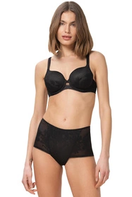 Triumph 10207231 Wild Rose Sensation Maxi Majtki wysokie figi, 0004-black