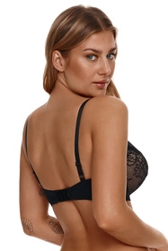 Lupo 2314 Biustonosz push-up, czarno-beżowy