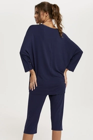 Italian Fashion Song r.3/4 sp.3/4 Nocna piżama, granat