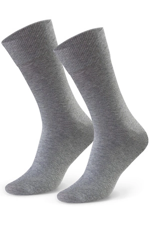 Steven 056 garniturowe gładkie Skarpety za kostkę, melanż szary 102