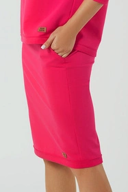 Italian Fashion Stella midi Spódnica dresowa, fuksja