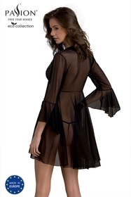 Passion Primula peignoir Nocna peniuar, black