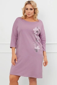 Italian Fashion Ibena r.3/4 Nocna koszula, wrzos