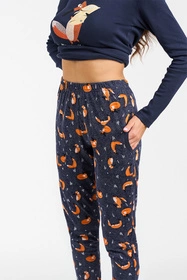 Italian Fashion Wasilla dł.r. dł.sp. Nocna piżama, granat/druk