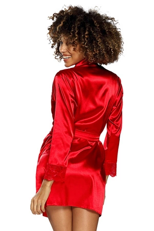 Dkaren Gosia Nocna peniuar, czerwony