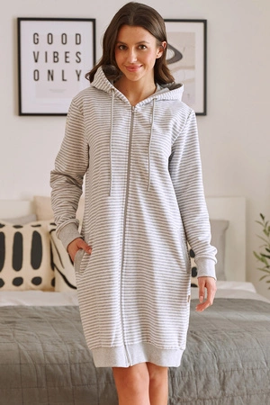 Doctor Nap SMZ.5246 Nocna szlafrok, grey