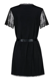 Obsessive Miamor robe Nocna peniuar, czarny