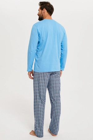 Italian Fashion Jaromir dł.r. dł.sp. Nocna piżama, niebieski/druk