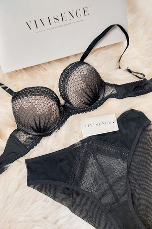 Vivisence 1041 Majtki figi, beżowo - czarny