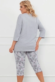 Italian Fashion Ibena r.3/4 sp.3/4 Nocna piżama, melanż/druk