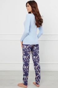 Italian Fashion Pulia dł.r. dł.sp. Nocna piżama, niebieski/druk