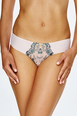 Lupo 2551 Majtki figi, pudrowy róż-turkus