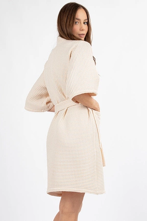 Dkaren DK-W-01 Nocna szlafrok, ecru