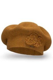 Vivisence 7006 Nakrycie głowy beret, miodowy