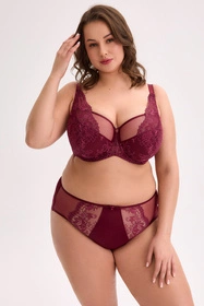 Gaia 1313M Jovana Maxi Biustonosz półusztywniany, bordowy