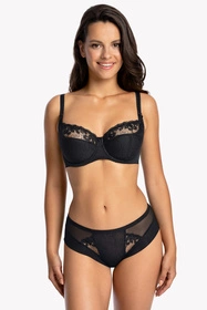 Gaia 899 Goldie Biustonosz półusztywniany, czarny 2