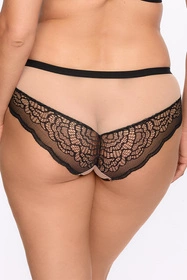 Gaia 1286P Nathalie Majtki figi, czarno-beżowy