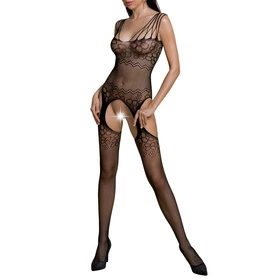 Passion ECO BS004 Body bodystocking, black