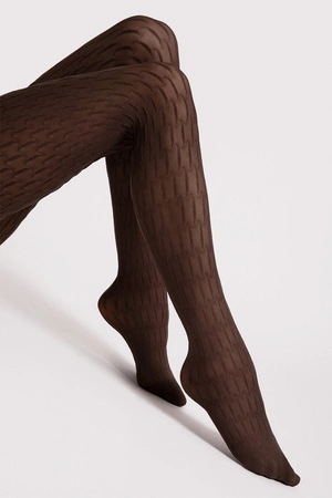 Fiore Stereo 40 DEN G6074 Wyrób pończoszniczy rajstopy, chocolate