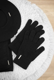 Vivisence 7202 Rękawiczki dzianinowe, czarny