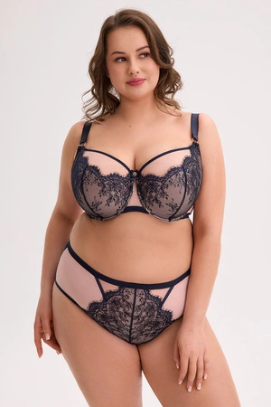 Gaia 1273M Aina Maxi Biustonosz półusztywniany, granatowo-różowy