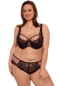 Gaia 1264M Mari Maxi Biustonosz półusztywniany, czarny