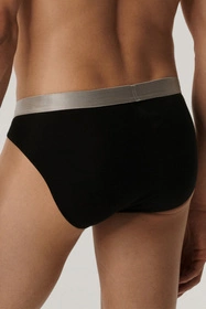 Atlantic 2BMP-013 2-pak Majtki slipy, czarny