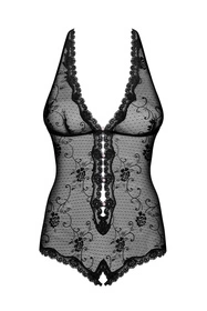 Obsessive Fiorenta teddy Body sexy, czarny
