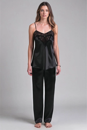 Vivisence 2035 Nocna komplet top + spodnie, czarny