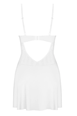 Obsessive Alissium chemise Nocna komplet koszulka + stringi, white