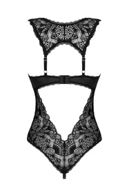 Obsessive Donna Dream crotchless teddy Body sexy, czarny