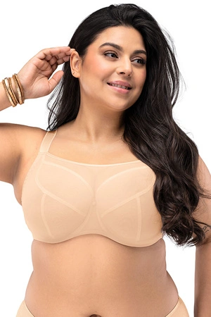 Nessa Salma crop top Biustonosz miękki, beż