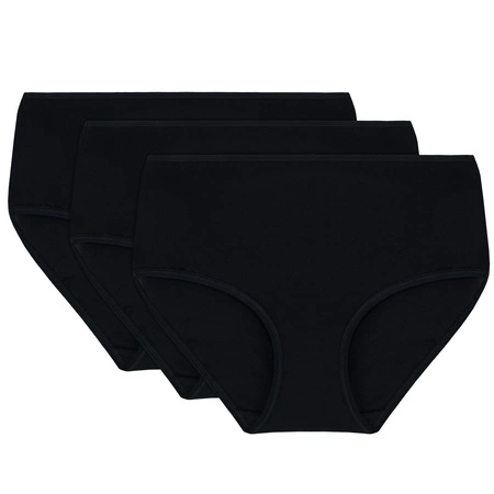 Vivisence 4001 3-pack Majtki figi, czarny