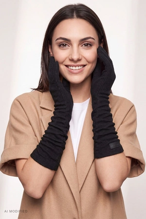 Vivisence 7226 Rękawiczki dzianinowe, black