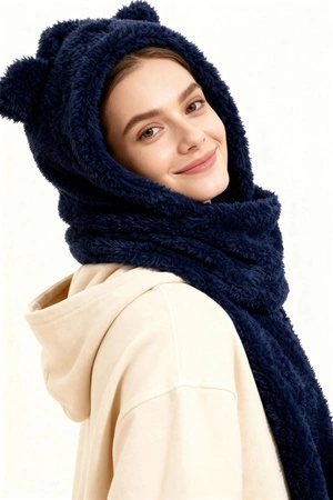 Vivisence 70107 Nakrycie głowy kaptur, granatowy