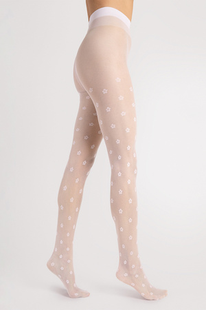 Fiore Spring 20 DEN G6105 Wyr�b po�czoszniczy rajstopy, white