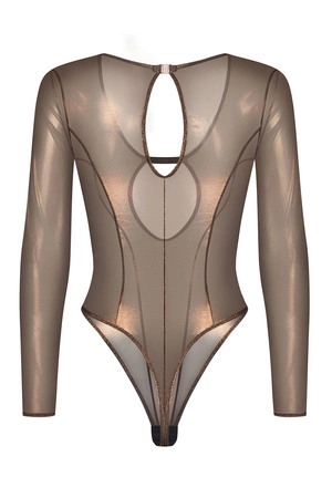 Obsessive Soranna long-sleeved teddy Body sexy, black