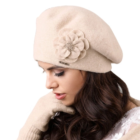 Kamea Vicenza Nakrycie głowy beret, beżowy