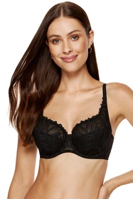 Gorteks Eclipse/B3 Biustonosz półusztywniany, czarny