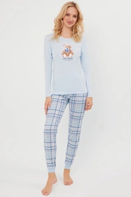 Italian Fashion Katrin dł.r. dł.sp. Nocna piżama, niebieski/druk