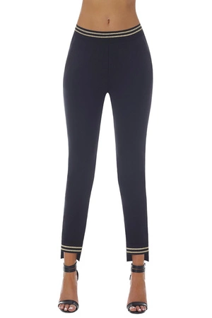 Bas Bleu Marisa Legginsy klasyczne, black-gold