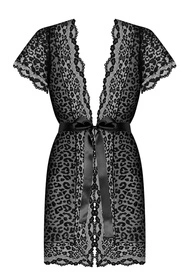 Obsessive Giully peignoir Nocna peniuar, czarny