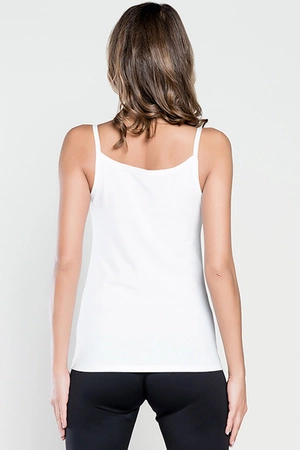 Italian Fashion Ibiza ws.r. Koszulka na ramiączkach, biały