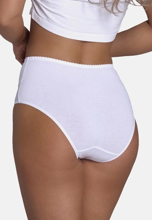 Wol-Bar Eco-QI Majtki wysokie figi, biały