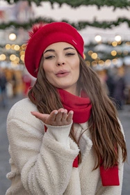 Vivisence 7104 Szalik lub apaszka szalik, czerwony