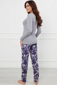 Italian Fashion Pulia dł.r. dł.sp. Nocna piżama, melanż/druk