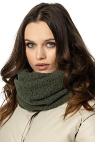 Vivisence 7087Kmpl Komplet czapka+komin+rękawiczki, zielony melanż