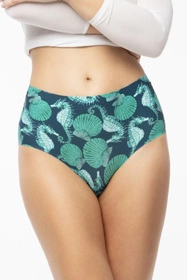 Julimex Simple Maxi Majtki wysokie figi, sea story